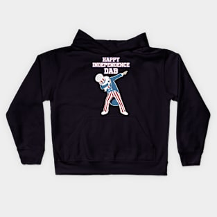 Happy Independence Dab Kids Hoodie